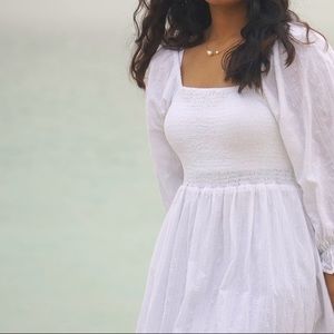 White flowy  dress